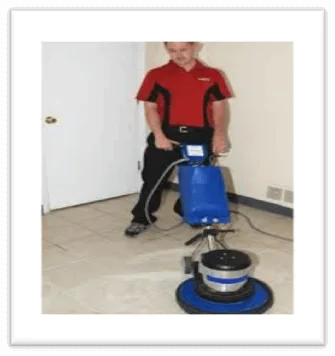 Tile and grout deep clean with sealing applied