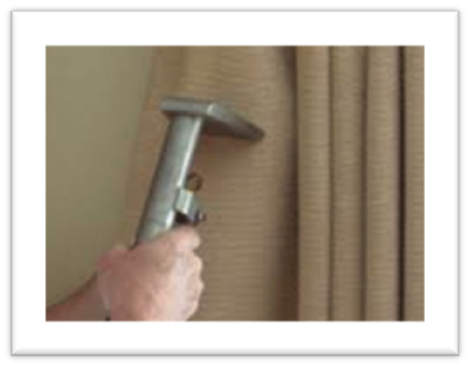 Curtain and blind steam cleaning service